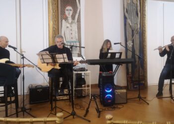 Concerto rock di “8 Minutes” ispirato alle opere della mostra “Gli occhi della Terra” di Franco Farina a Palazzo Brancaccio a Roma fino all’1 marzo