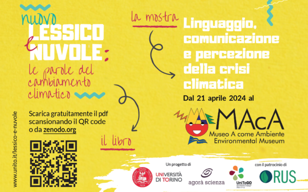 Al MAcA la mostra di UniTo: “Lessico e nuvole – Linguaggio, comunicazione e percezione della crisi climatica”