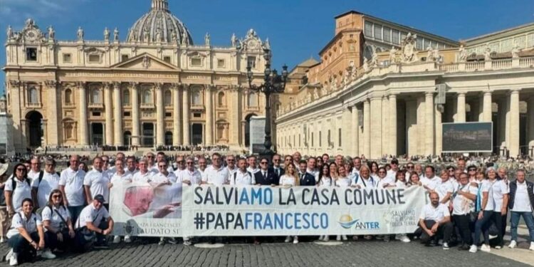 ANTER all’udienza generale di Papa Francesco con i suoi bravissimi Ambasciatori