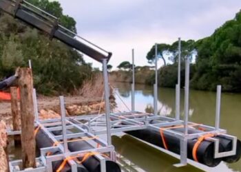 Al via l’installazione della barriera antiplastica con l’impianto di raccolta “River Cleaner” a Grosseto