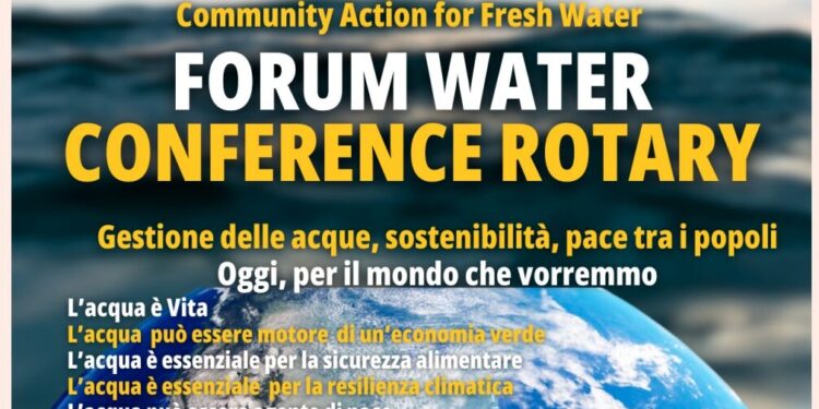 Angelo Consoli al Forum Water Conference Rotary – Gestione delle Acque, Sostenibilità e Pace tra i Popoli – 4 aprile 2025