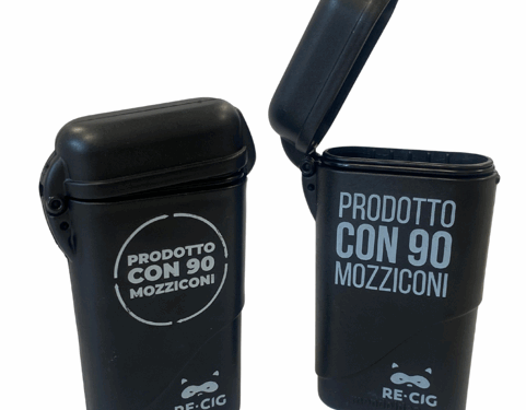 Una novità importante: il primo portamozziconi realizzato con il riciclo di mozziconi di sigarette
